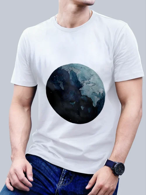 Tricou Dark blue planet