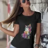 Tricou dama Brush Cat
