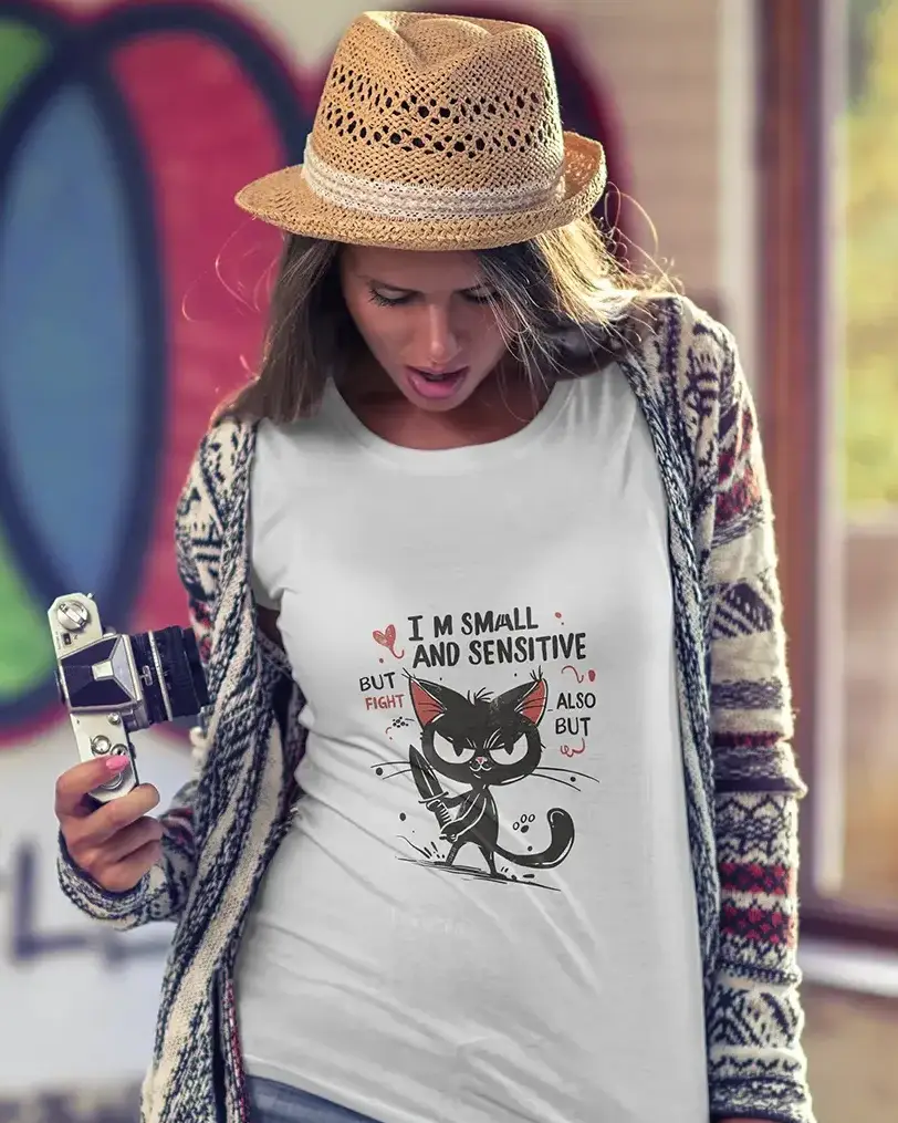 Tricou dama Small Cat