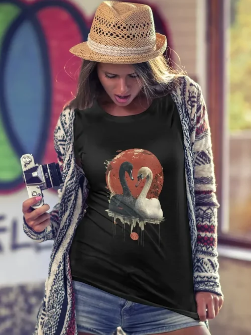 Tricou dama Two Swans
