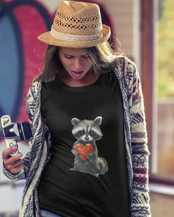 Tricou dama Love Racoon