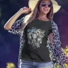 Tricou dama Elefant cu floare