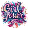 F47.Girl Power1 main Tricou dama Girl Power Roz