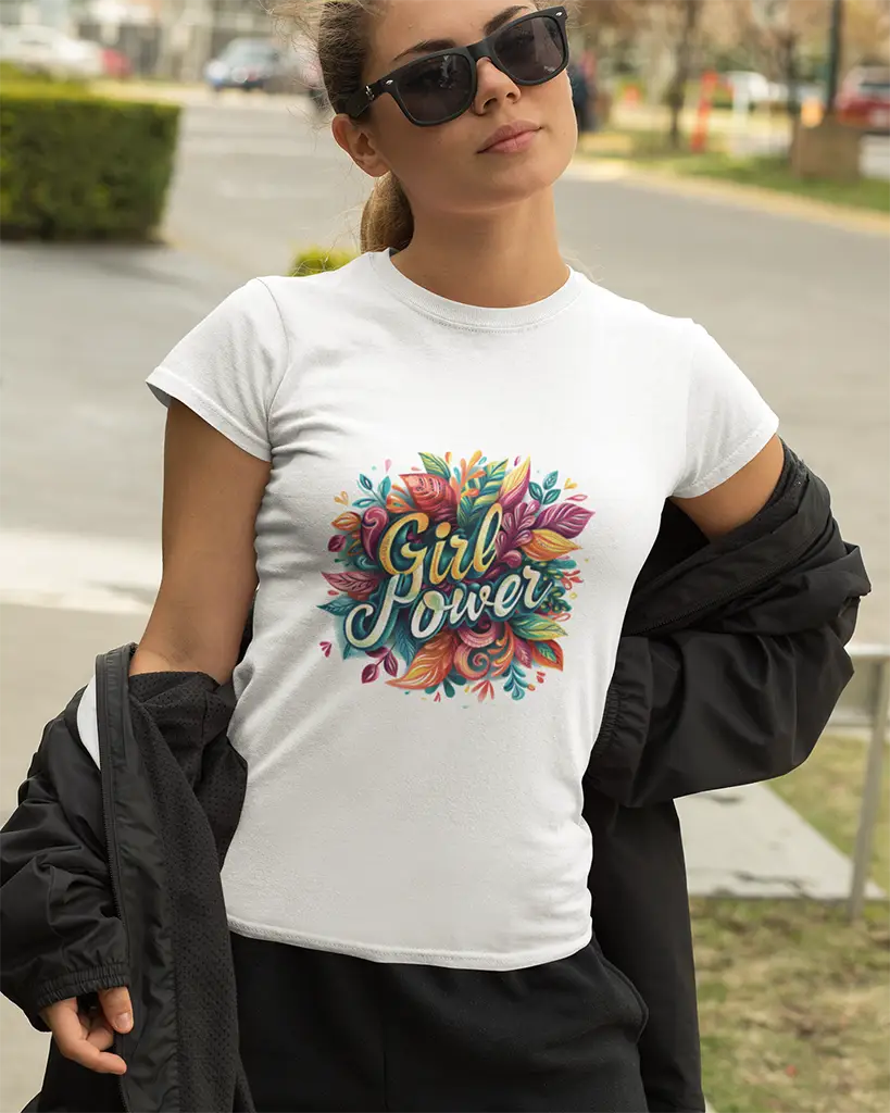 Tricou dama Girl Power Floral