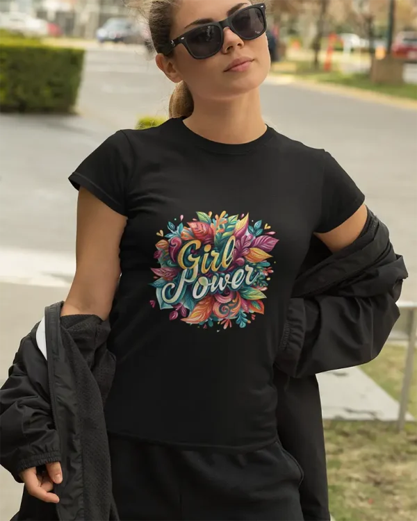 Tricou dama Girl Power Floral