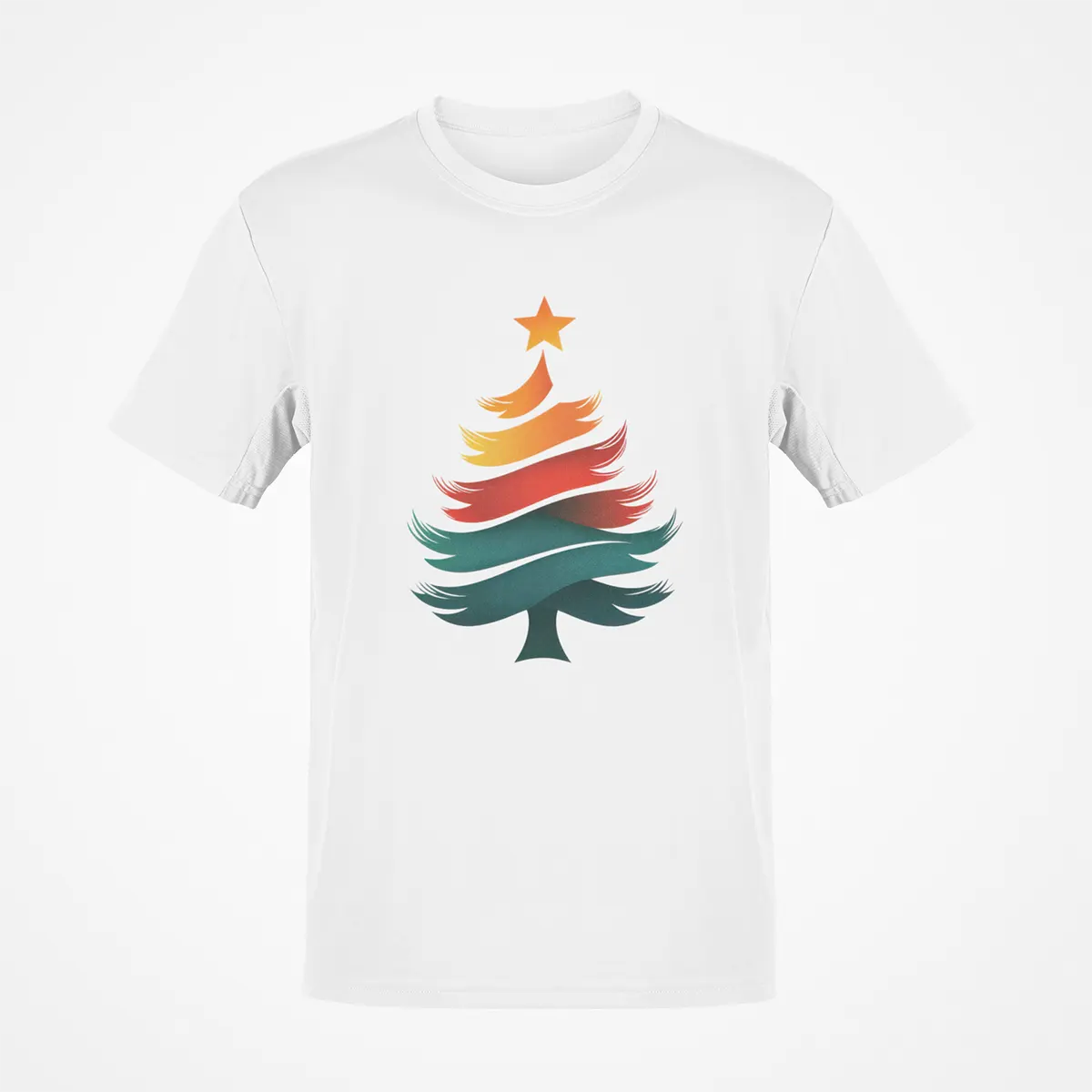 Tricou brad colorat minimalist